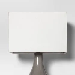 Rectangle Large Lamp Shade White - Threshold™: Cotton Blend, Slip Uno Fitter, Modern Style