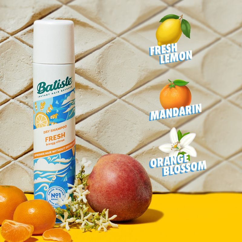 slide 4 of 11, Batiste Fresh Breezy Citrus Dry Shampoo - 3.81oz, 3.81 oz