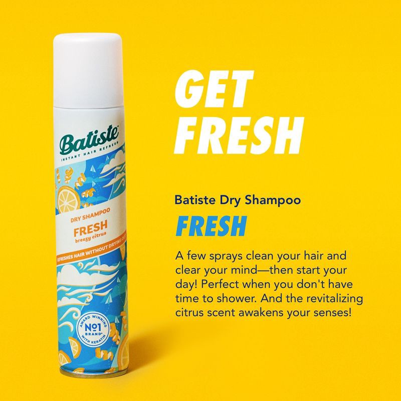 slide 6 of 11, Batiste Fresh Breezy Citrus Dry Shampoo - 3.81oz, 3.81 oz