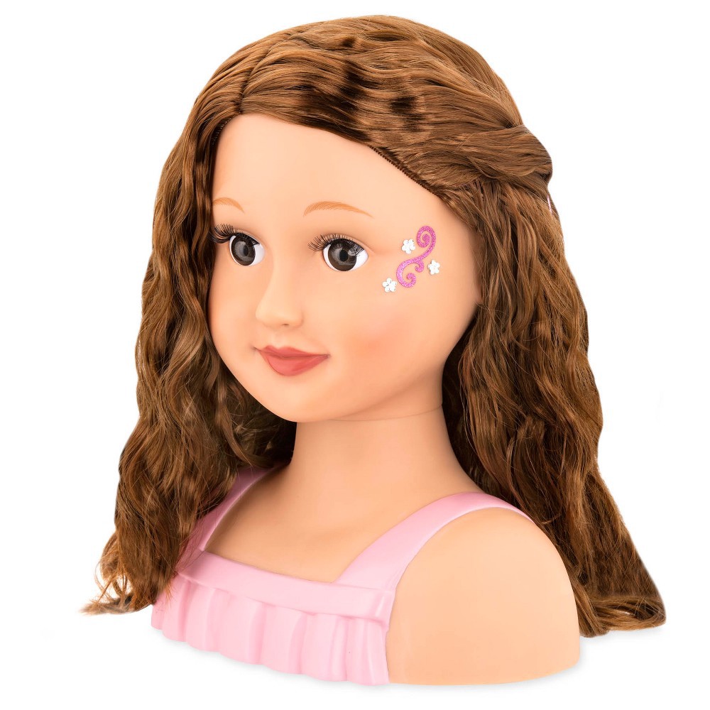 slide 3 of 6, Our Generation Talia with Accessories Styling Head Doll Brown Hair, 1 ct