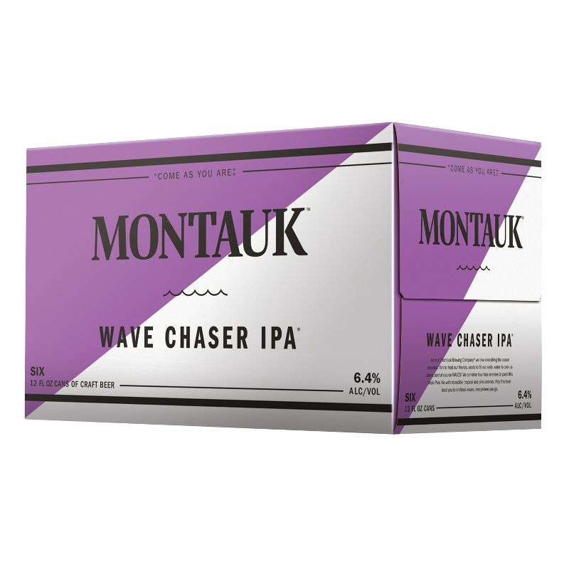 slide 1 of 5, Montauk Wave Chaser IPA Beer - 6pk/12 fl oz Cans, 6 ct; 12 fl oz