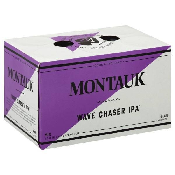 slide 1 of 2, Montauk Wave Chaser IPA Beer - 6pk/12 fl oz Cans, 6 ct; 12 fl oz