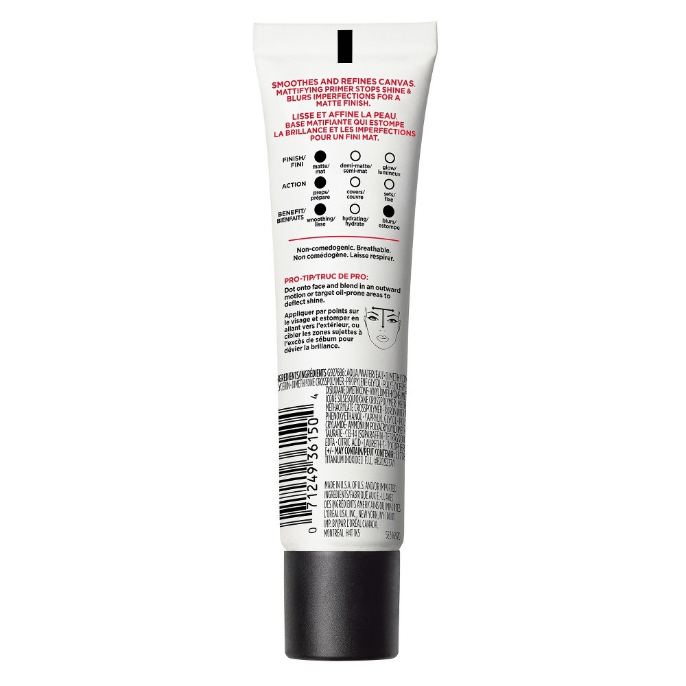 slide 3 of 4, L'Oreal Paris Infallible Pro Matte Lock Face Makeup Primer - 1 fl oz, 1 fl oz