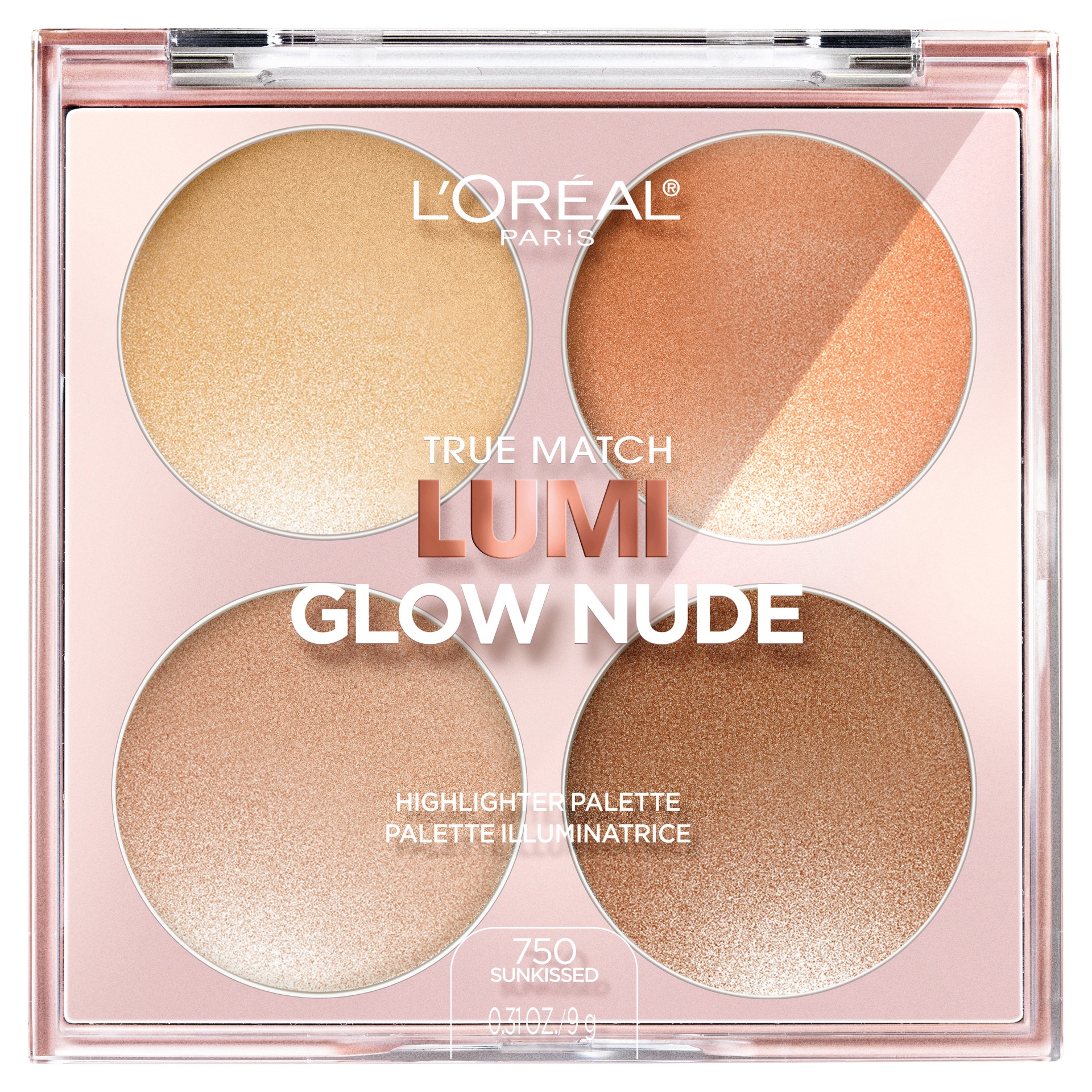 slide 1 of 2, L'Oréal Paris True Match Lumi Glow Nude Highlighter Palette Sunkissed, 1 ct