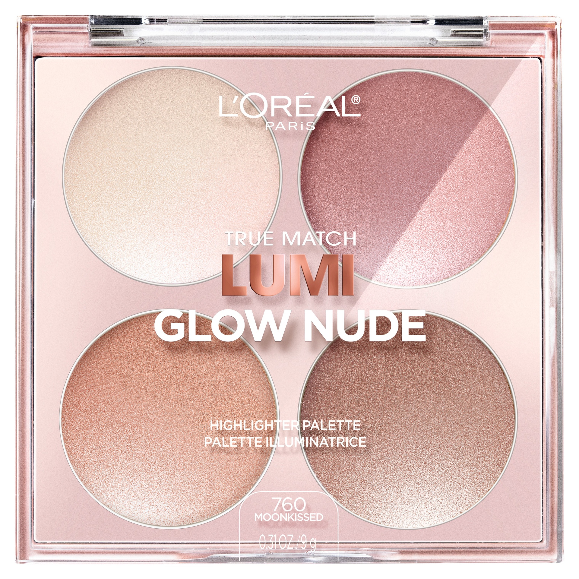 slide 1 of 2, L'Oréal True Match Lumi Glow Nude Highlighter Palette 760 Moonkissed, 1 ct