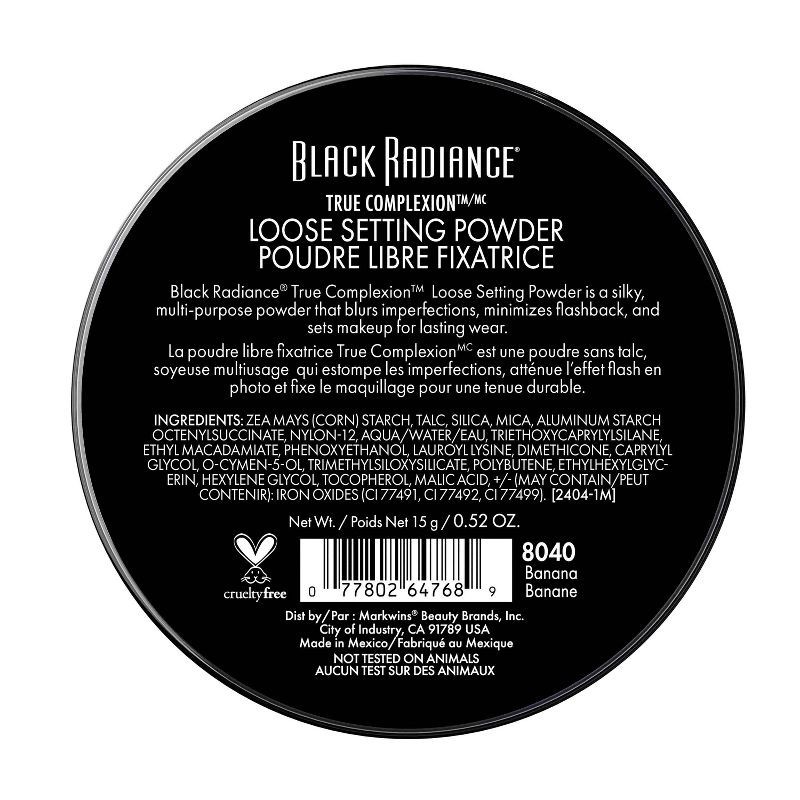 slide 5 of 8, Black Radiance True Complexion Loose Setting Powder - Translucent - 0.52oz, 0.52 oz