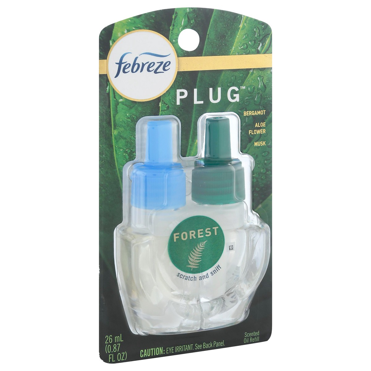 slide 3 of 10, Febreze Origins Fade Defy PLUG Air Freshener & Odor Eliminator, Forest, (1) .87 fl. oz. Oil Refill, 0.87 fl oz