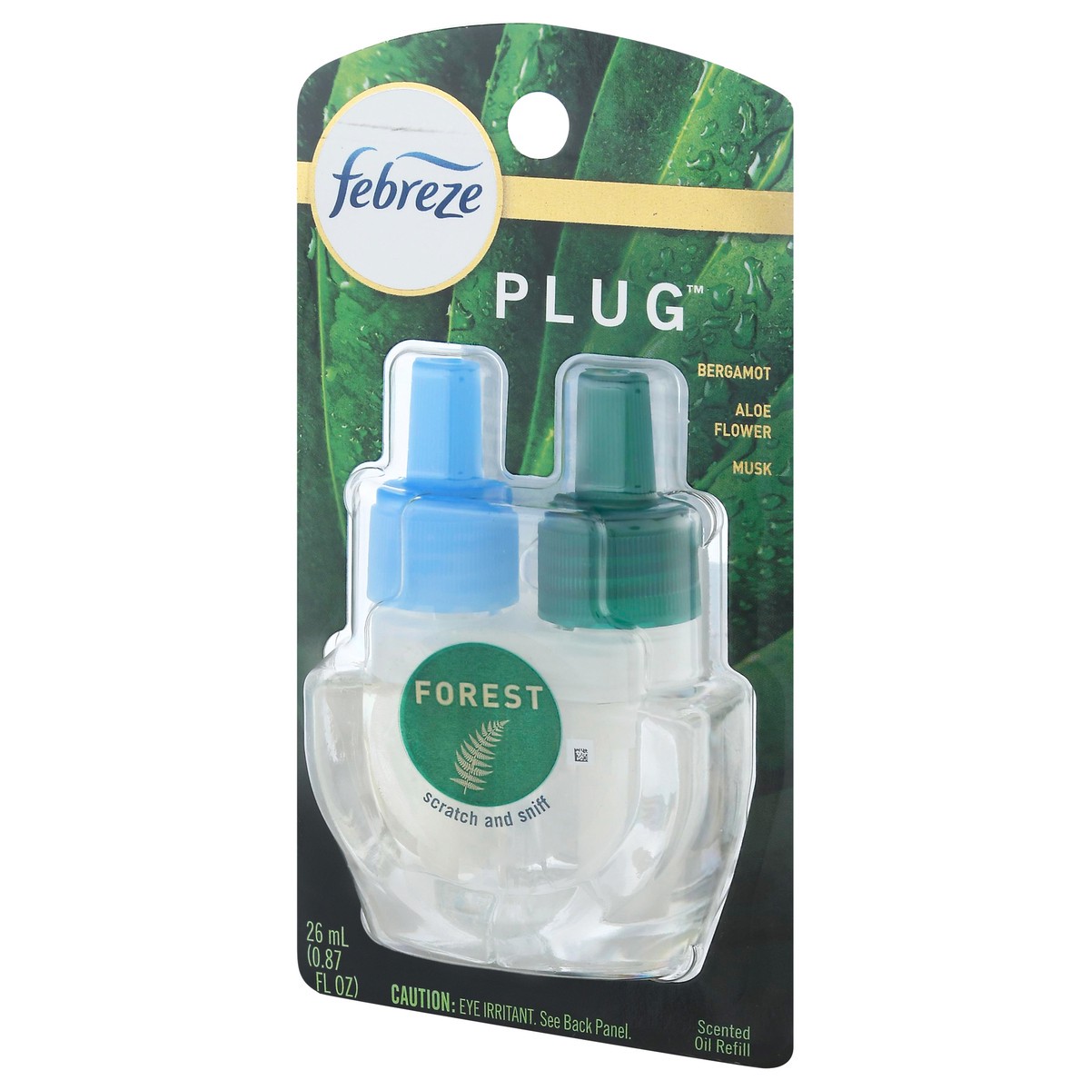 slide 4 of 10, Febreze Origins Fade Defy PLUG Air Freshener & Odor Eliminator, Forest, (1) .87 fl. oz. Oil Refill, 0.87 fl oz