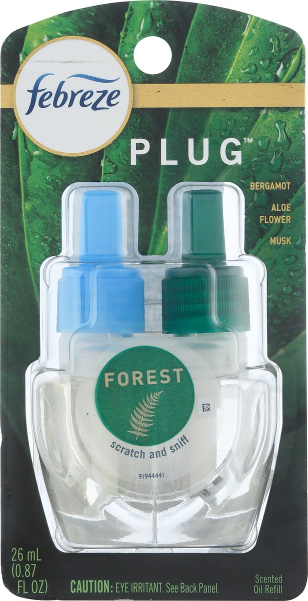 slide 9 of 10, Febreze Origins Fade Defy PLUG Air Freshener & Odor Eliminator, Forest, (1) .87 fl. oz. Oil Refill, 0.87 fl oz