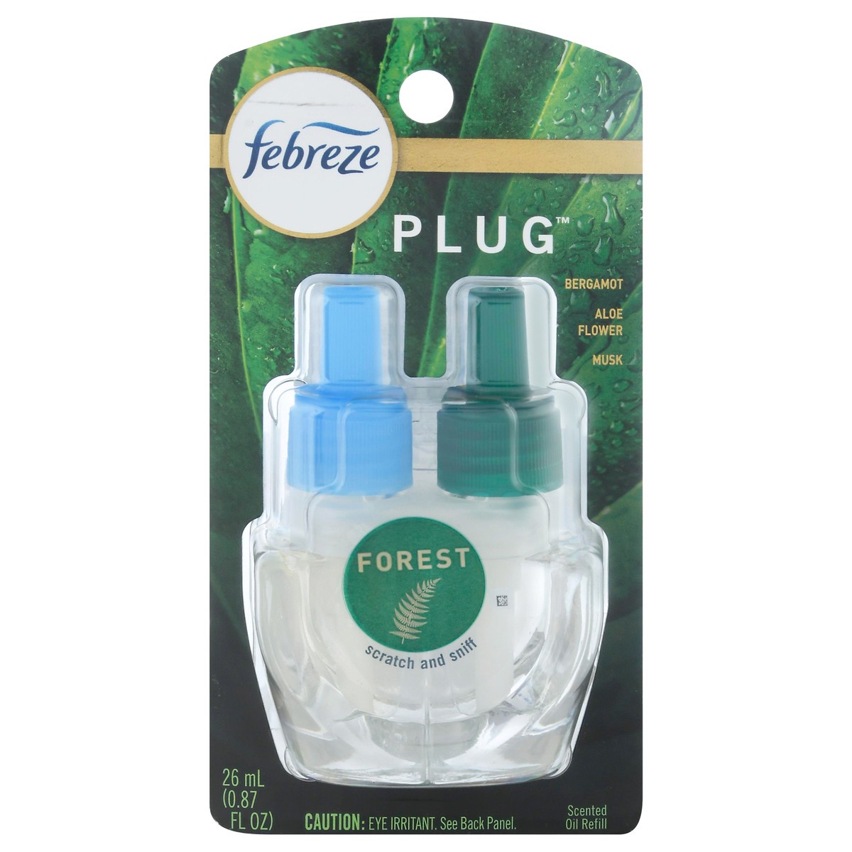 slide 2 of 10, Febreze Origins Fade Defy PLUG Air Freshener & Odor Eliminator, Forest, (1) .87 fl. oz. Oil Refill, 0.87 fl oz