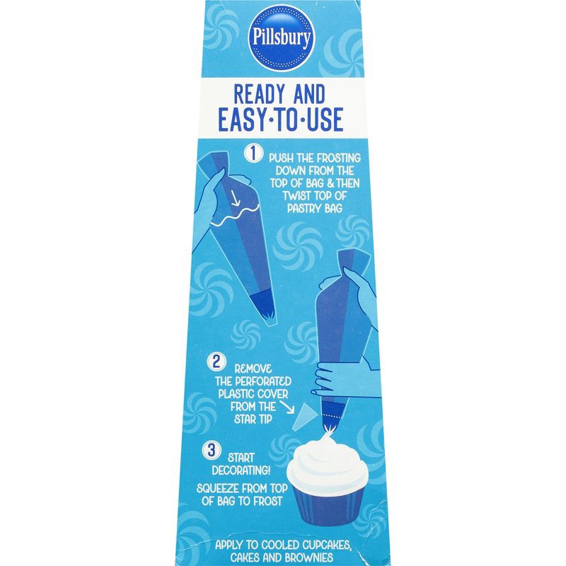 slide 4 of 4, Pillsbury Vanilla Flavored Ready-to-Use Frosting Bag - 16oz, 16 oz