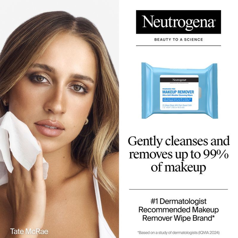 slide 3 of 8, Neutrogena Makeup Remover Cleansing Towelettes, Fragrance Free - 21 ct, 21 ct