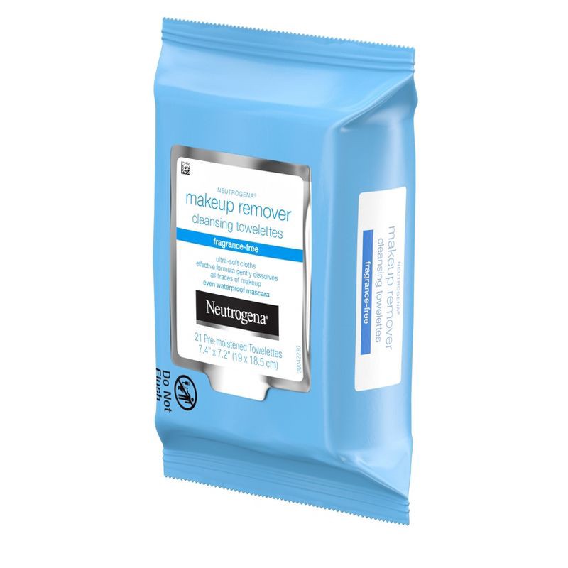 slide 4 of 6, Neutrogena Makeup Remover Cleansing Towelettes, Fragrance Free - 21 ct, 21 ct