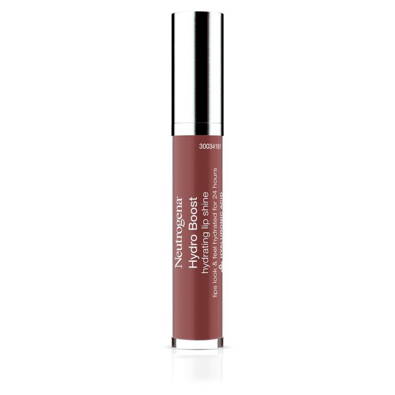 slide 1 of 5, Neutrogena Hydro Boost Moisturizing Lip Gloss with Hyaluronic Acid to Soften & Condition Lips, Hydrating & Non-Stick - 90 Pink Mocha, 0.1 oz