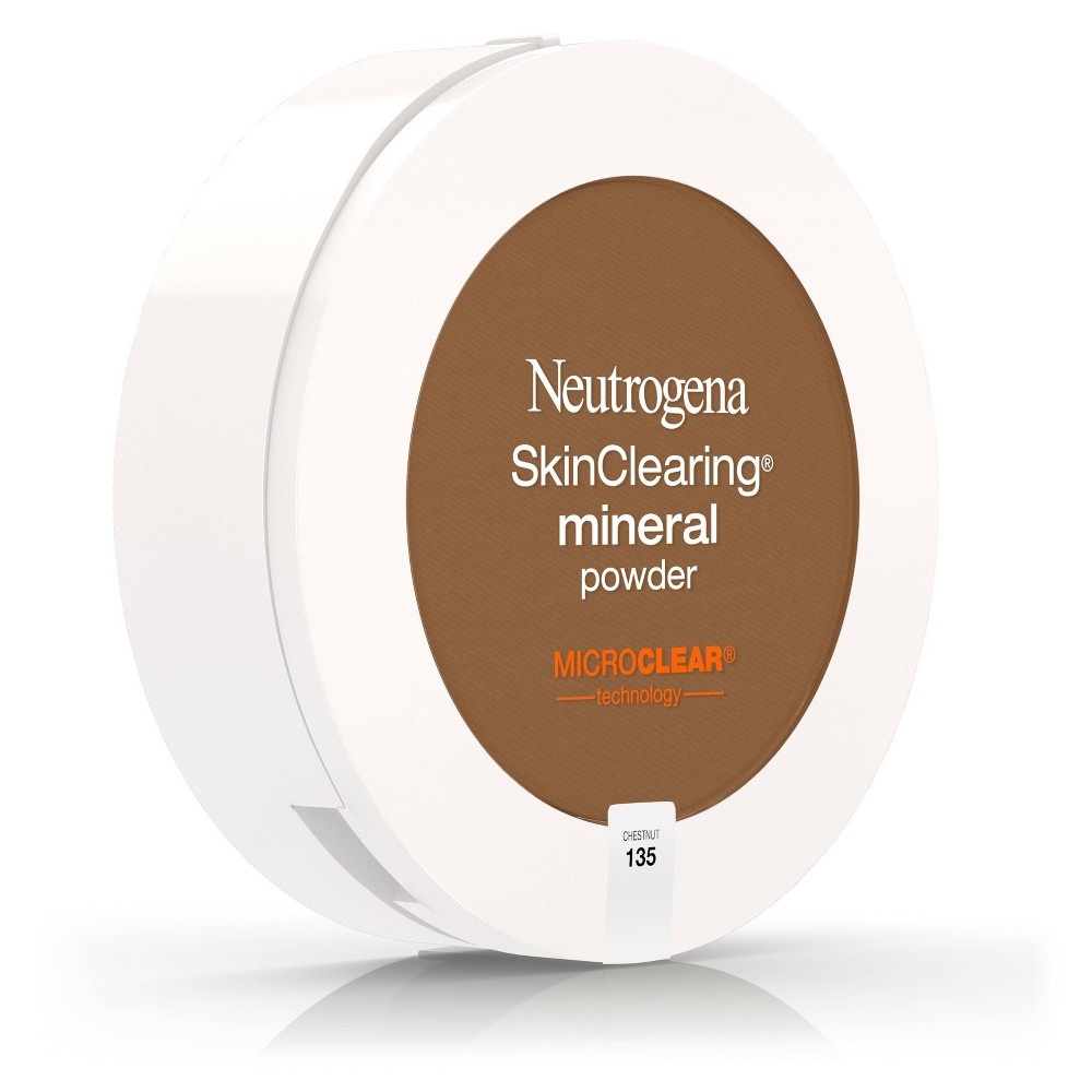 slide 2 of 8, Neutrogena Skin Clearing Powder 135 Chestnut, 38 oz