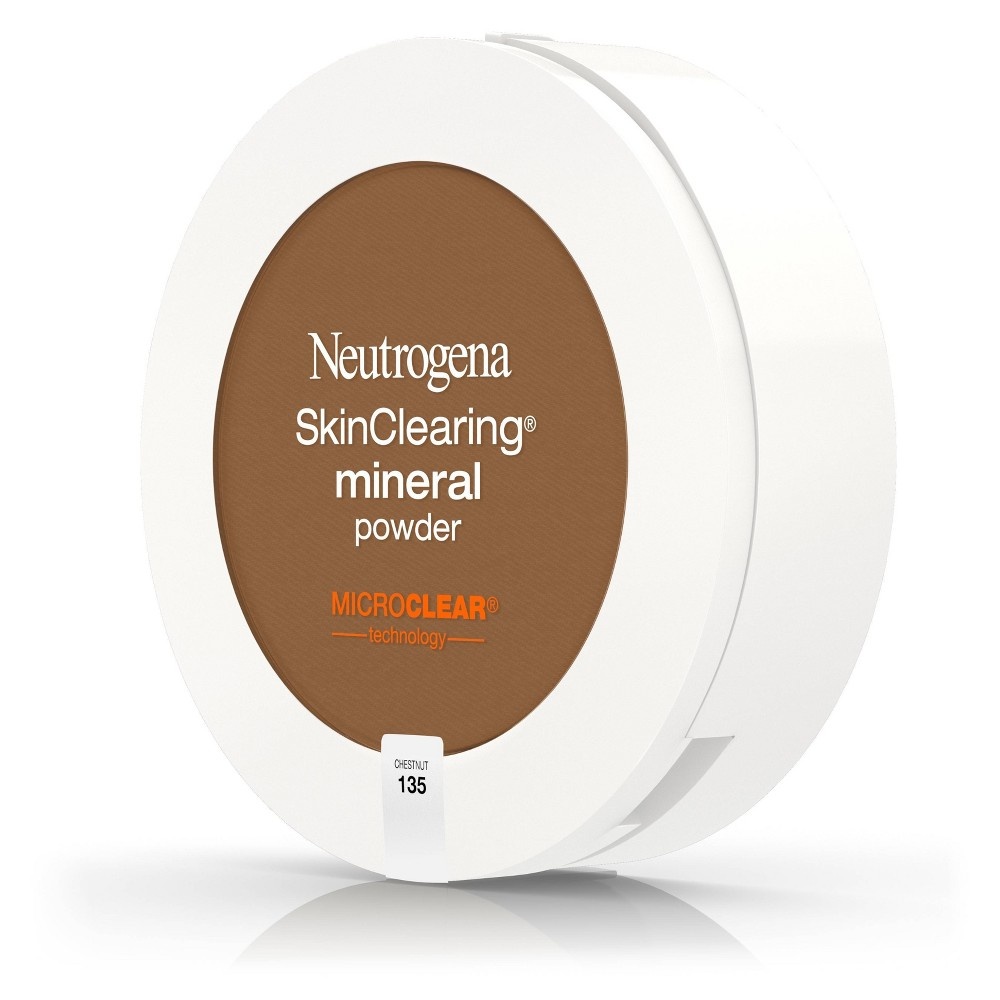 slide 8 of 8, Neutrogena Skin Clearing Powder 135 Chestnut, 38 oz