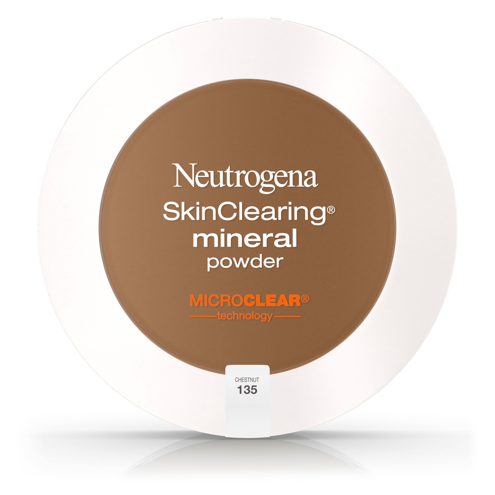 slide 1 of 8, Neutrogena Skin Clearing Powder 135 Chestnut, 38 oz