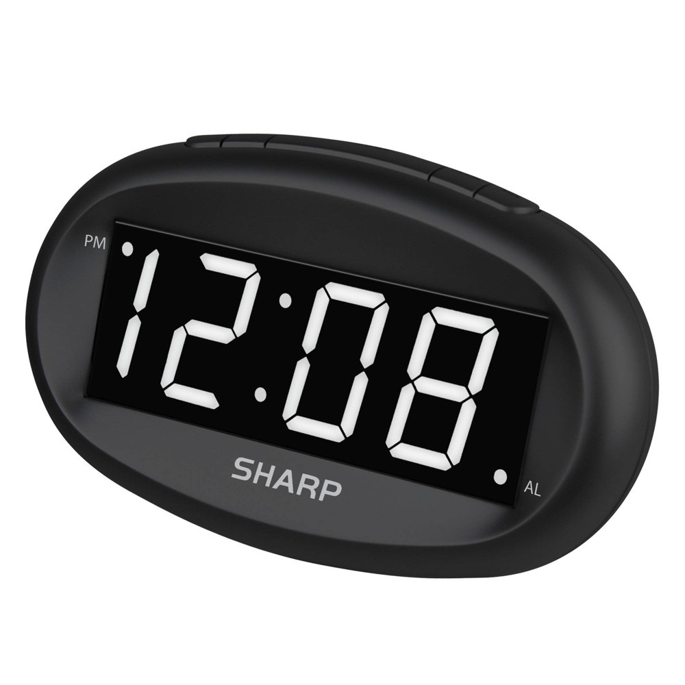 slide 2 of 3, Sharp Large Display Digital Alarm Clock, 1 ct
