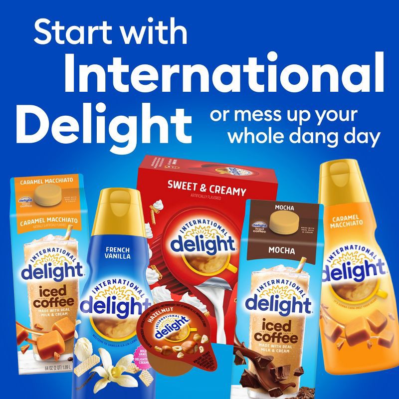 slide 6 of 11, International Delight Caramel Macchiato Coffee Creamer Singles - 10.55 fl oz/24ct, 10.55 fl oz, 24 ct