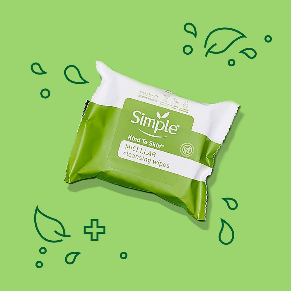 slide 4 of 7, Simple Micellar Wipes, 25 ct, 2 ct