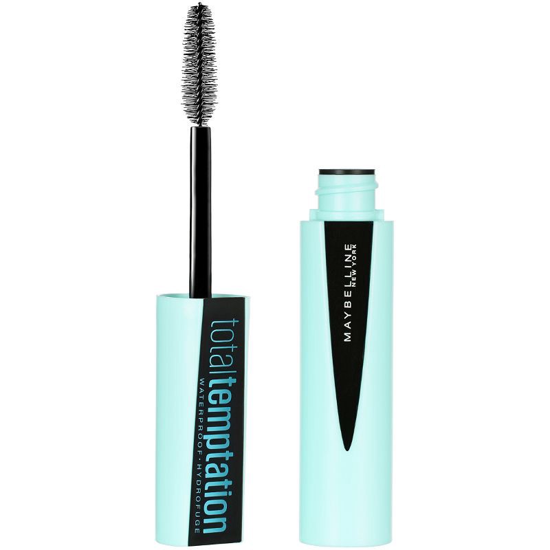 slide 2 of 6, MaybellineTotal Temptation Mascara - Very Black Waterproof - 0.32 fl oz: Volumizing, Lengthening, Coconut Extract Formula, 0.32 fl oz