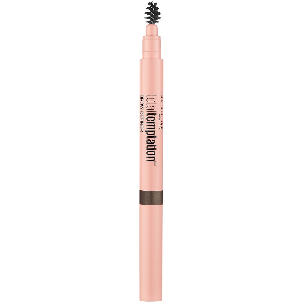 slide 2 of 6, Maybelline Total Temptation Eyebrow Definer Pencil Deep Brown, 0.005 oz