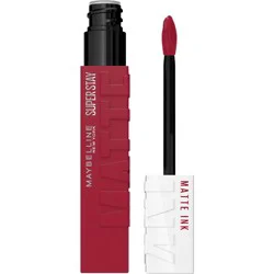Maybelline SuperStay Matte Ink Liquid Lipstick - 80 Ruler - 0.17 fl oz: Paraben-Free, Brightening, Matte Finish