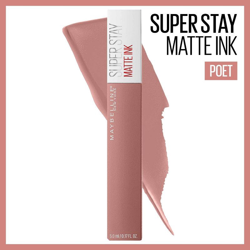 slide 2 of 7, Maybelline SuperStay Matte Ink Liquid Lipstick - Poet - 0.17 fl oz, 0.17 fl oz