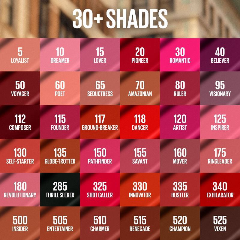 slide 7 of 9, Maybelline SuperStay Matte Ink Liquid Lipstick - Poet - 0.17 fl oz, 0.17 fl oz