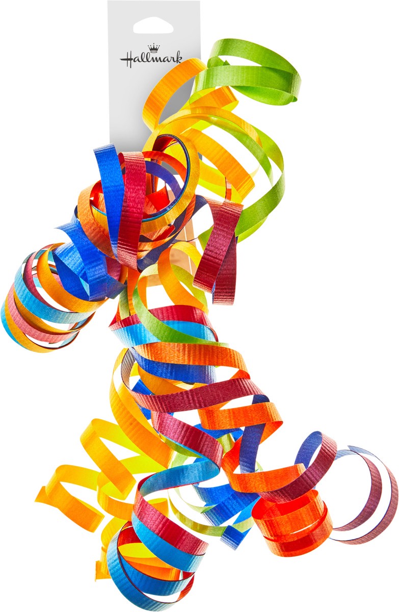 slide 2 of 5, Hallmark Gift Bow, Rainbow Curly Ribbon, 1 ct