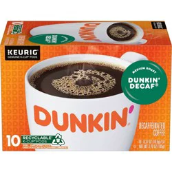Dunkin' Donuts Dunkin' Decaf Medium Roast Coffee - Keurig K-Cup Pods - 10ct