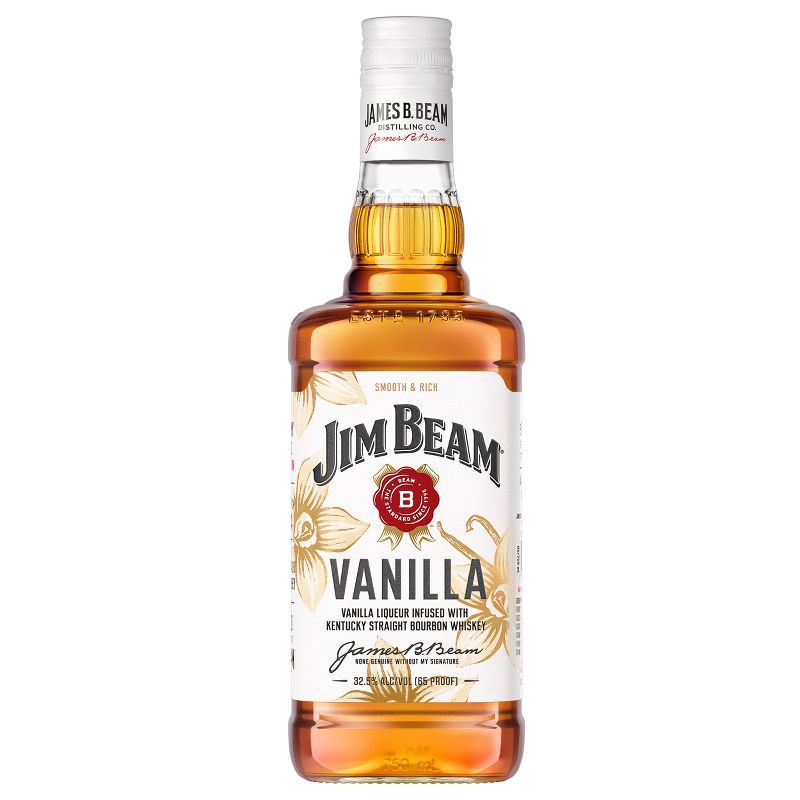 slide 1 of 10, Jim Beam Vanilla Bourbon Whiskey - 750ml Bottle, 750 ml