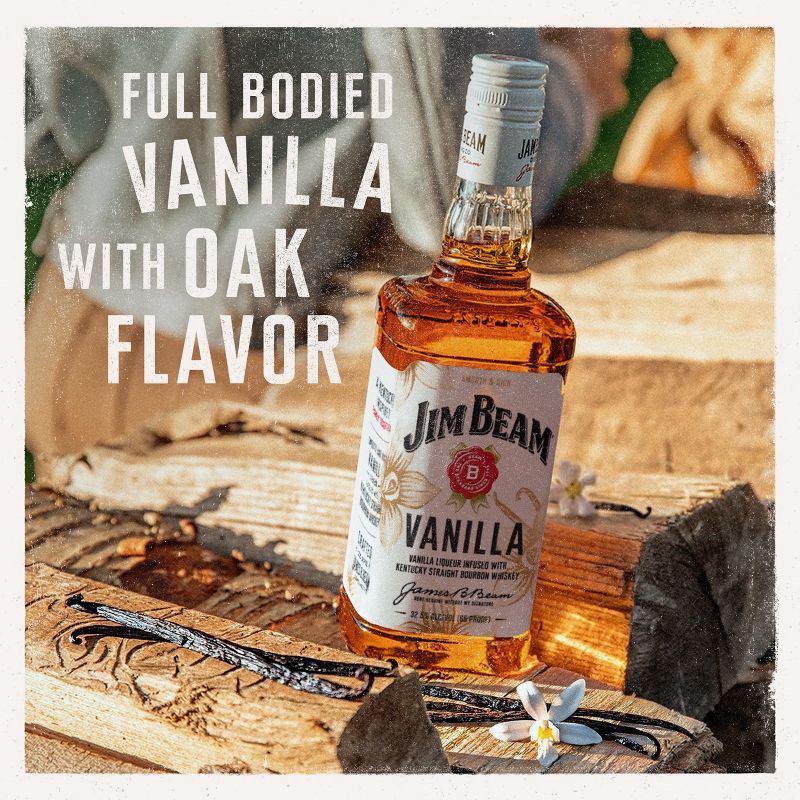 slide 3 of 10, Jim Beam Vanilla Bourbon Whiskey - 750ml Bottle, 750 ml