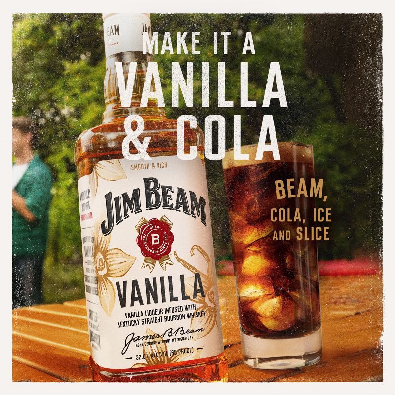 slide 4 of 10, Jim Beam Vanilla Bourbon Whiskey - 750ml Bottle, 750 ml