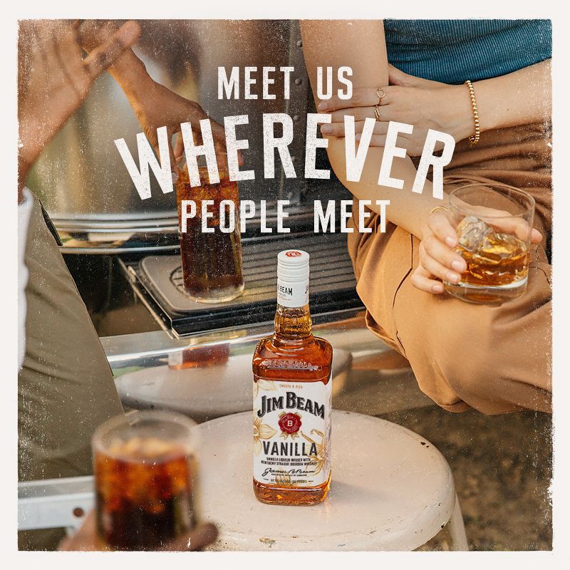 slide 5 of 10, Jim Beam Vanilla Bourbon Whiskey - 750ml Bottle, 750 ml