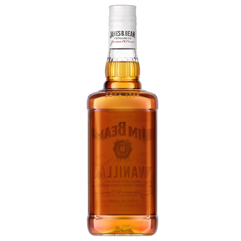 slide 7 of 10, Jim Beam Vanilla Bourbon Whiskey - 750ml Bottle, 750 ml