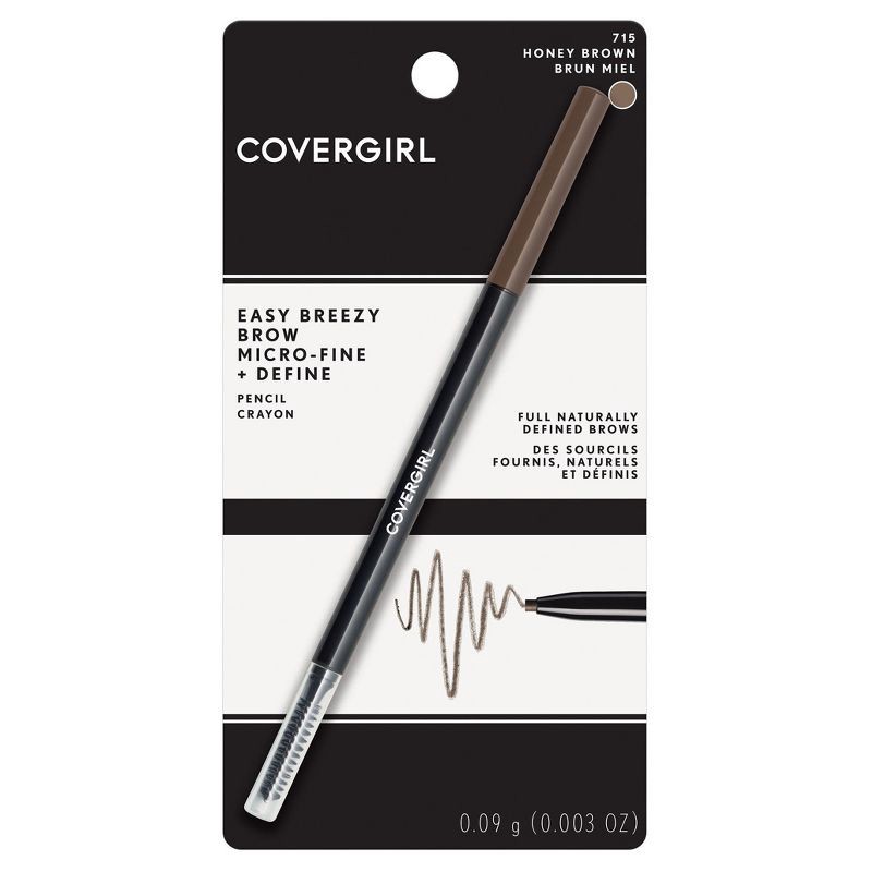 slide 3 of 5, COVERGIRL Easy Breezy Brow Micro Fine + Define Pencil - 715 Honey Brown - 0.003oz, 0.003 oz