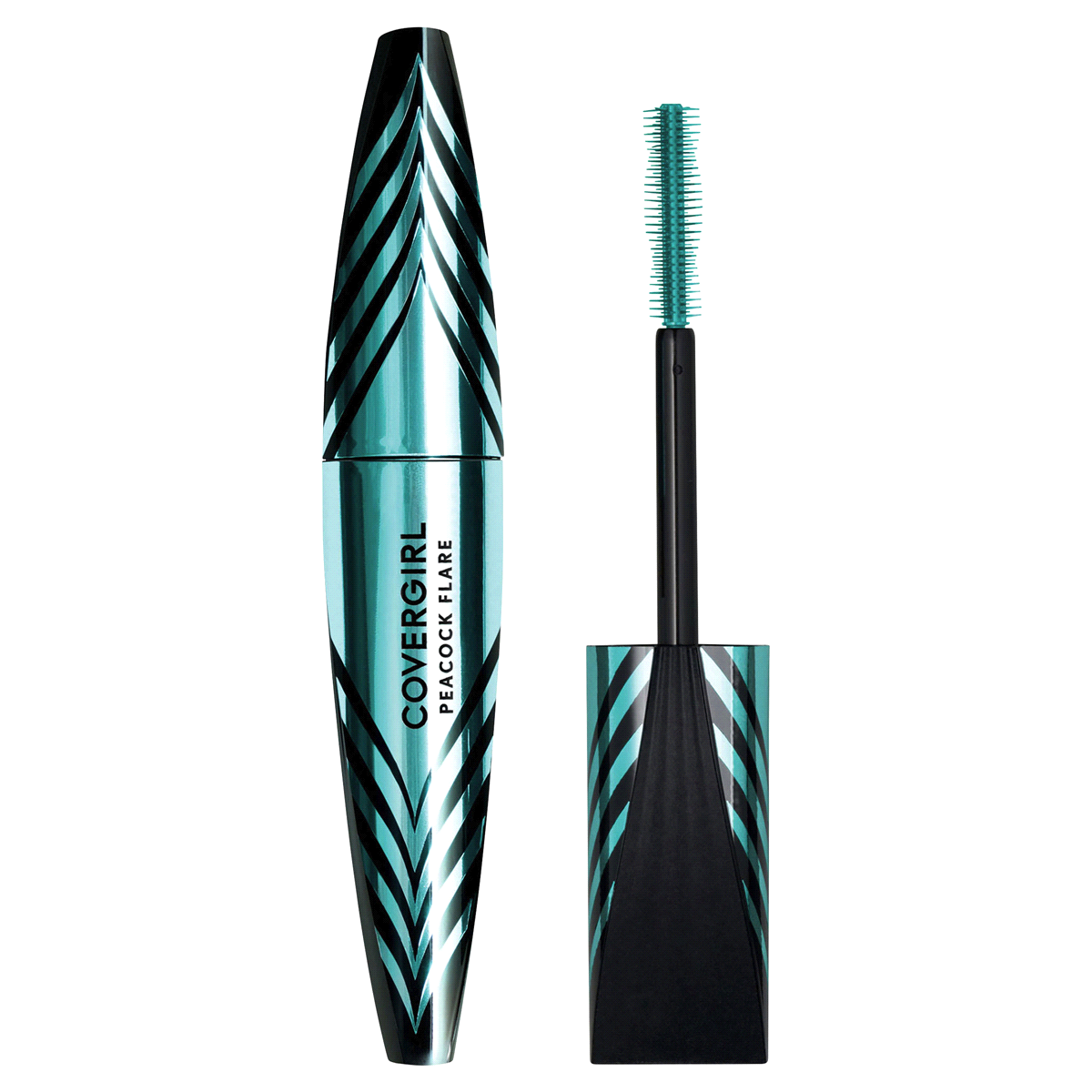 slide 5 of 6, Covergirl Peacock Flare 820 Extreme Black Waterproof Mascara, 0.3 fl oz