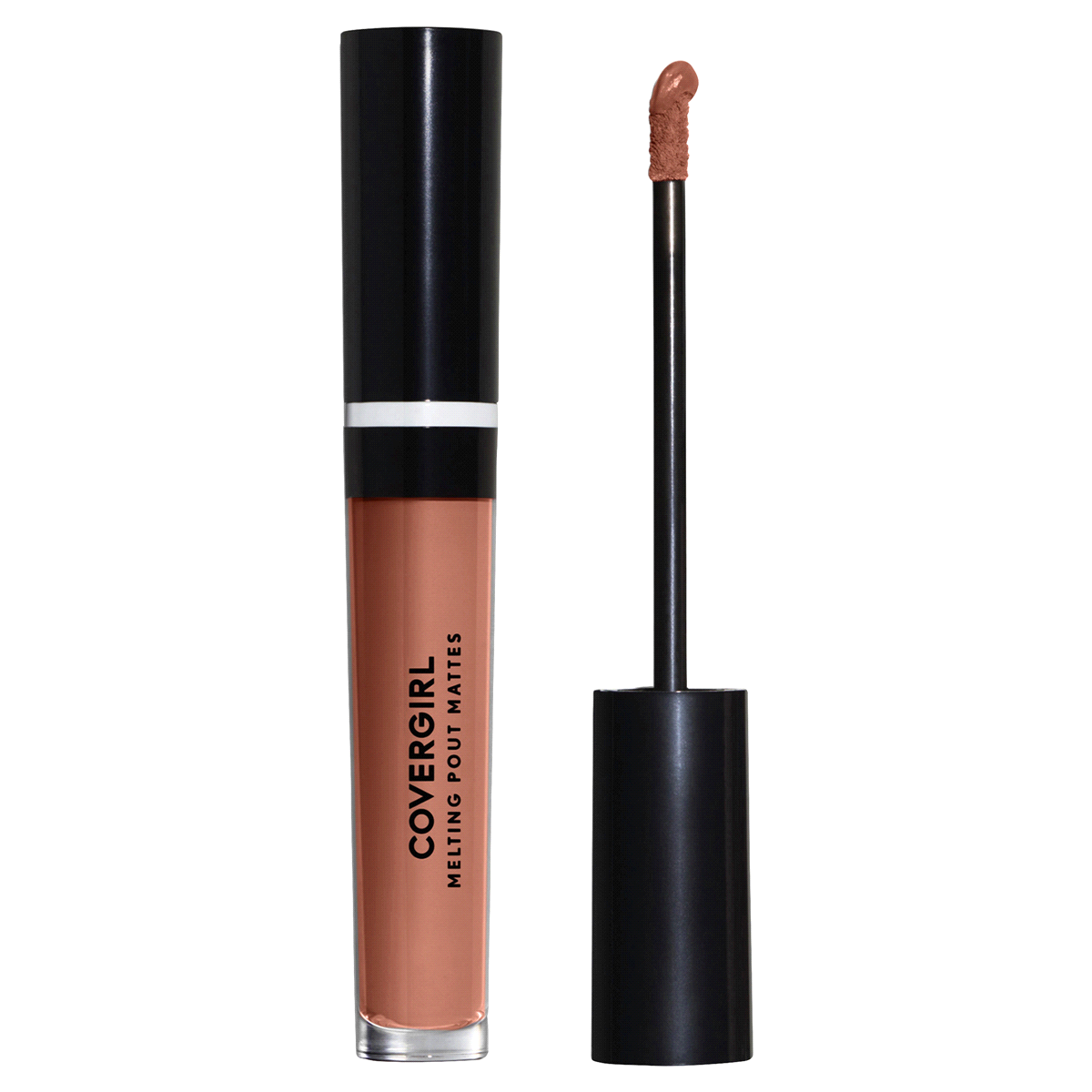 slide 4 of 5, Covergirl Melting Pout Matte Lipstick 340 Current Nude, 0.12 fl oz; 3.7 ml