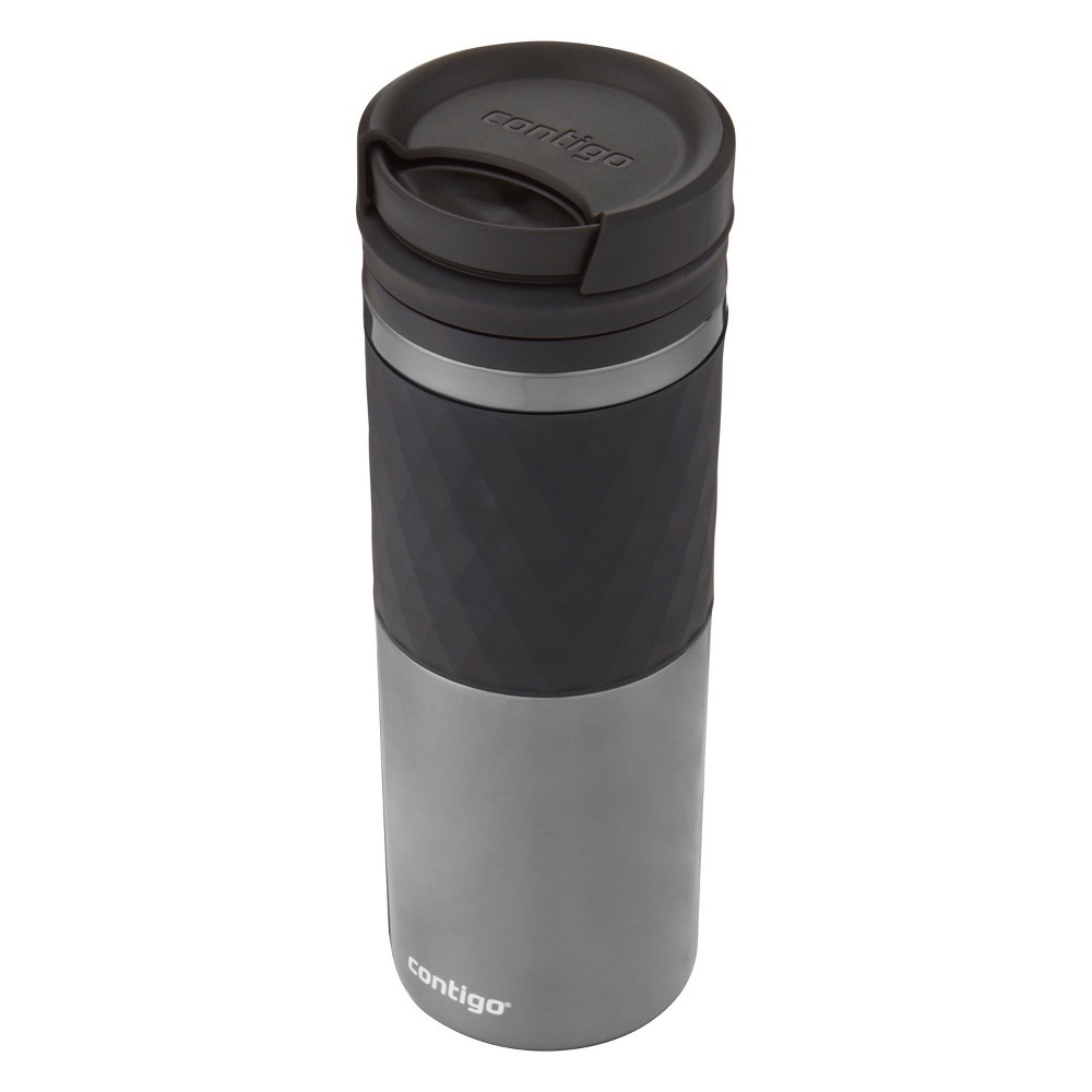 slide 3 of 6, Contigo TwistSeal - Portable Beverage Mug - Silver, 16 oz