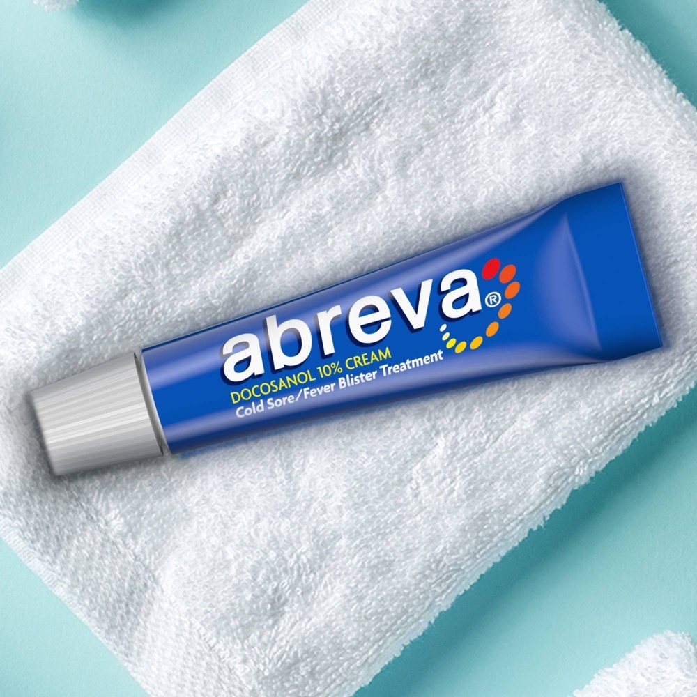 slide 2 of 5, Abreva Docosanol 10% Cream Cold Sore/Fever Blister Treatment Tube - 0.14oz, 0.14 oz