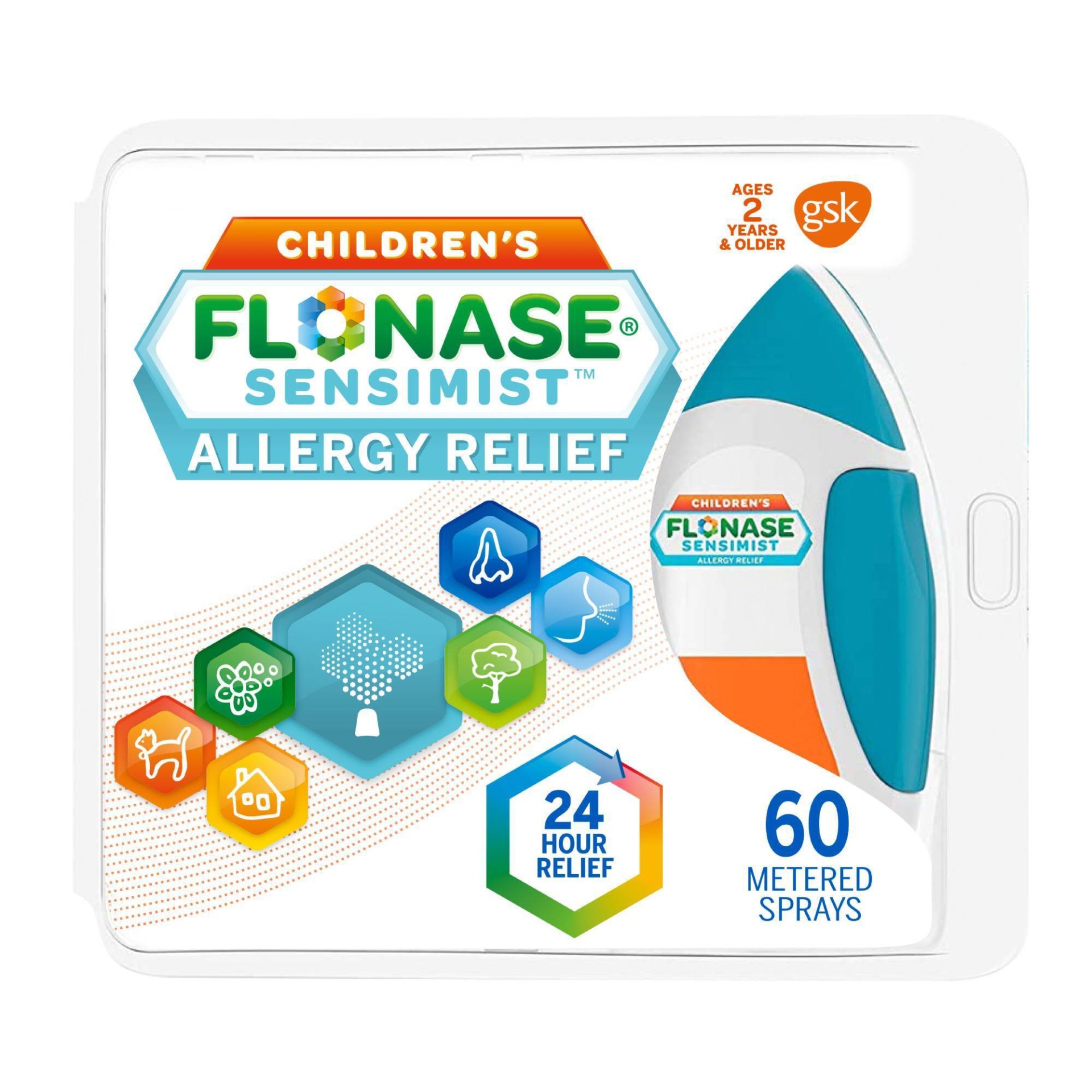 slide 1 of 8, Children's Flonase Sensimist Allergy Relief Nasal Spray - Fluticasone Furoate - 0.2 fl oz, 0.2 fl oz