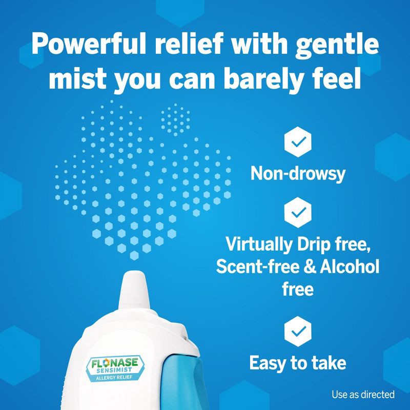 slide 4 of 7, Flonase Sensimist 24-Hour Allergy Relief Nasal Spray - Fluticasone Furoate - 0.31 fl oz/2pk, 0.31 fl oz, 2 ct