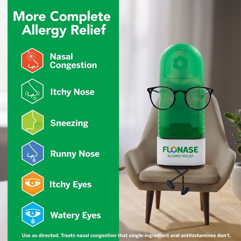 slide 4 of 11, Flonase Sensimist 24-Hour Allergy Relief Nasal Spray - Fluticasone Furoate - 0.31 fl oz/2pk, 0.31 fl oz, 2 ct