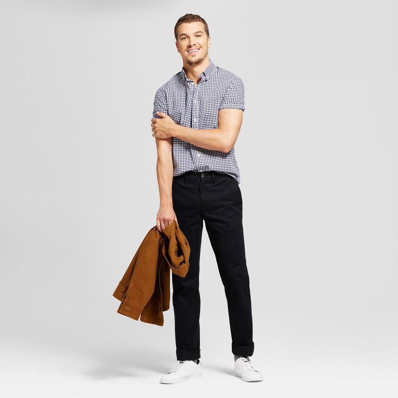 slide 1 of 3, Men's Every Wear Straight Fit Chino Pants - Goodfellow & Co™ Black 36x34: Cotton Spandex, Mid Rise, 1 ct