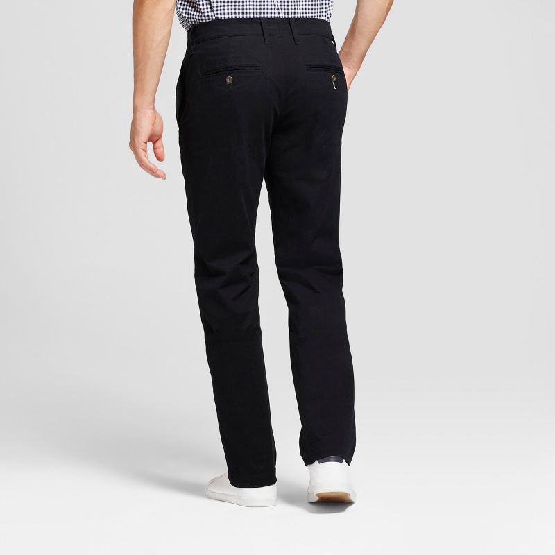 Men's Every Wear Straight Fit Chino Pants - Goodfellow & Co Black 33x30 1  ct