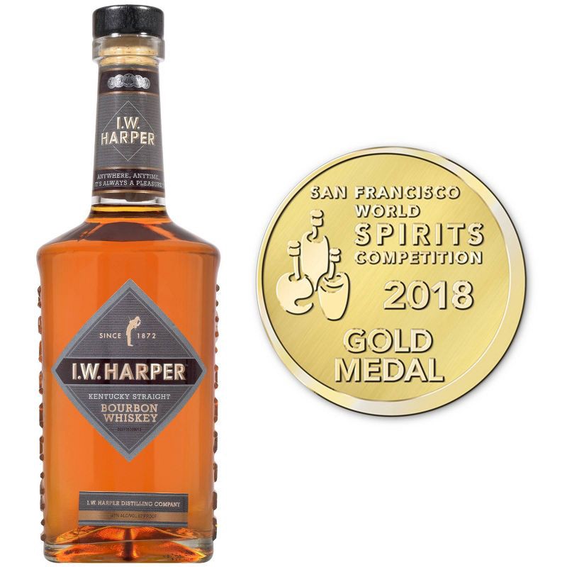 slide 5 of 9, I.W. Harper Straight Bourbon Whiskey - 750ml Bottle, 750 ml