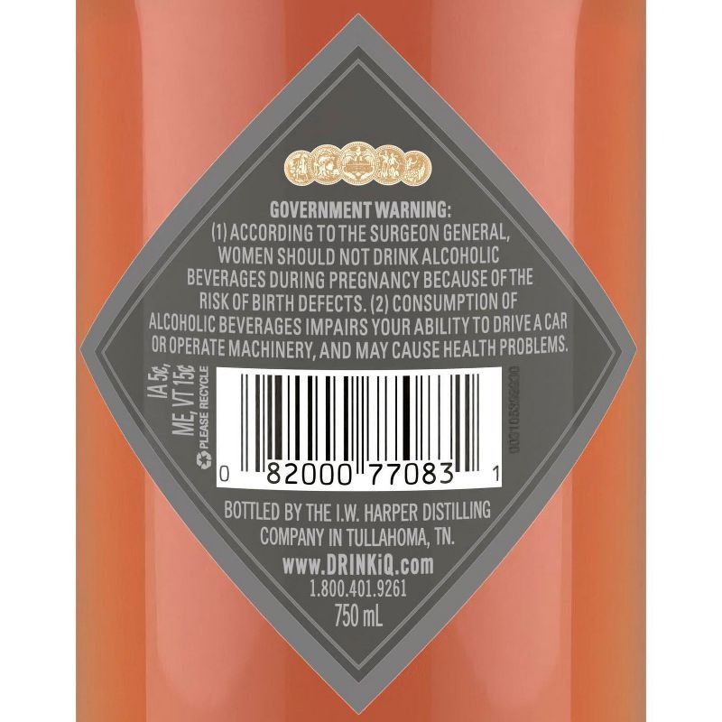 slide 8 of 9, I.W. Harper Straight Bourbon Whiskey - 750ml Bottle, 750 ml