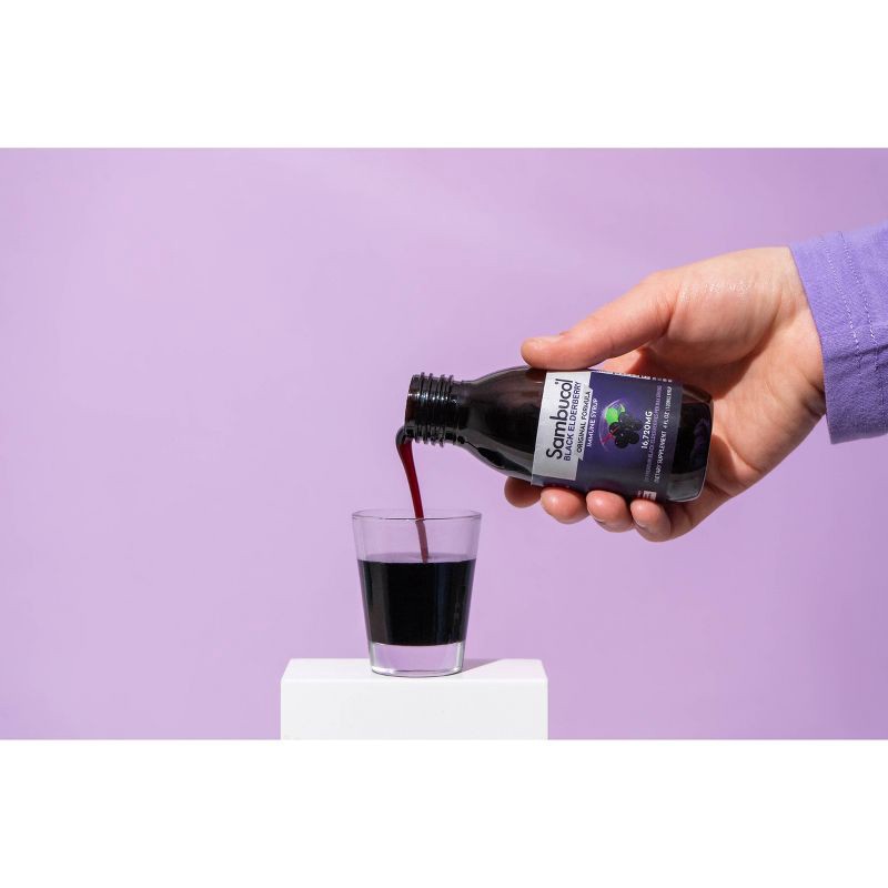 slide 6 of 7, Sambucol Black Elderberry Vegan Immune Support Syrup - 4 fl oz, 4 fl oz