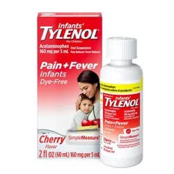 Infants' Tylenol Pain & Fever Reducer Liquid - Acetaminophen - Dye-Free Cherry - 2 fl oz: 160mg Strength, 1 Count